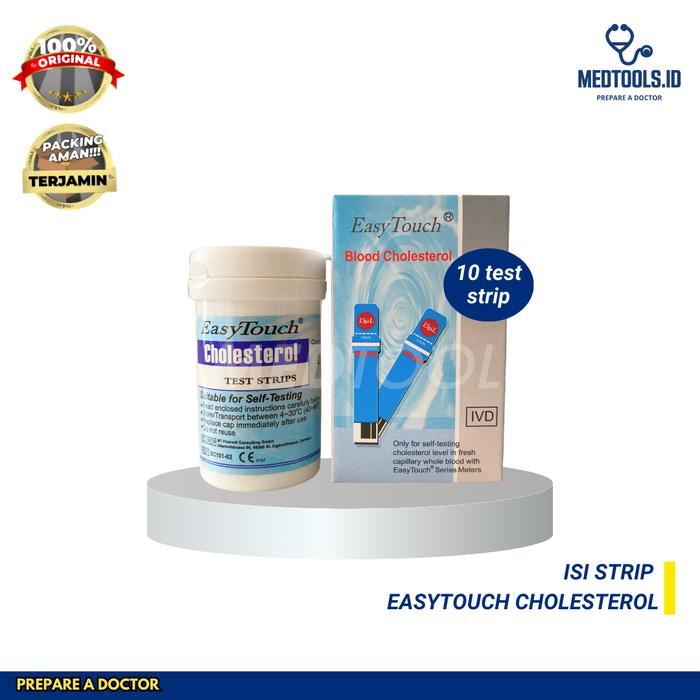 PAKET STRIP EASYTOUCH 3IN1, STRIP EASY TOUCH KOLESTEROL, ASAM URAT, GU