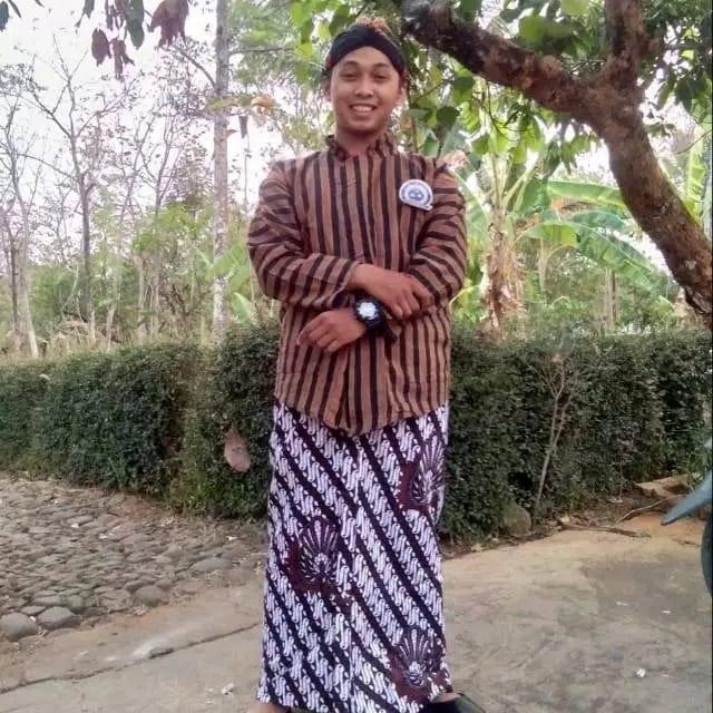 ASLI Set Baju Surjan Lurik Pria AJawa Jogja Dewasa/Setelan Surjan Lurik Hitam Cokelat Dewasa/Surjan