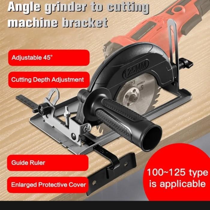 Mitra - Dudukan Mesin Gerinda Logam Tatakan Gurinda Stand Gerinda 45 Derajat Adjustable 45 Cutting