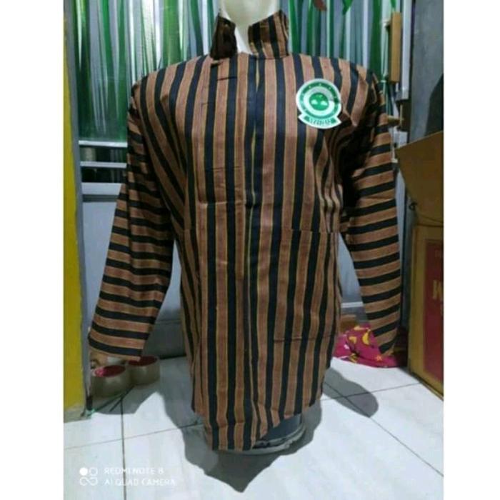 ASLI Surjan Lurik Pria Dewasa / Baju AJawa Pria Motif Lurik READY STOCK
