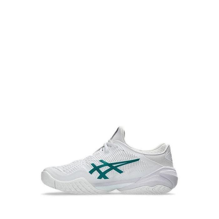 Sepatu Tenis Asics Novak Court FF 3 White Pitch Green