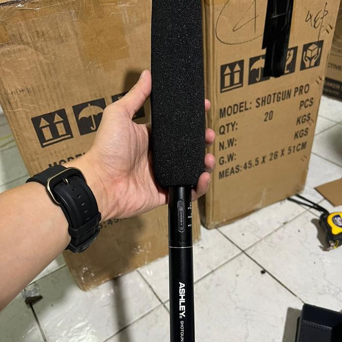 Mic Kabel Condenser Ashley Shotgun Pro Original Condensor Mic