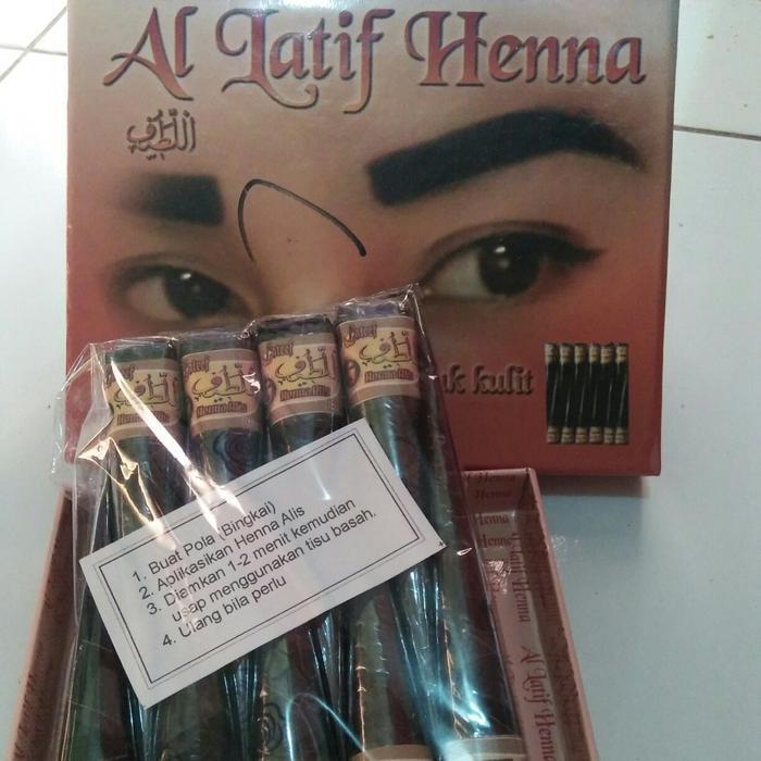 TERLARIS AL LATIF HENNA ALIS - TATO ALIS WARNA HITAM