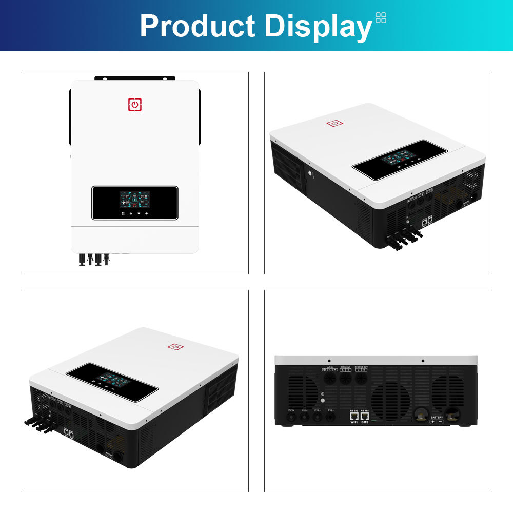 . Daxtromn 4.2Kw 6.2Kw 8.2Kw 10.2Kw Hybrid Solar Inverter 48V 220V 500Vdc 160A Mppt Solar Charger -