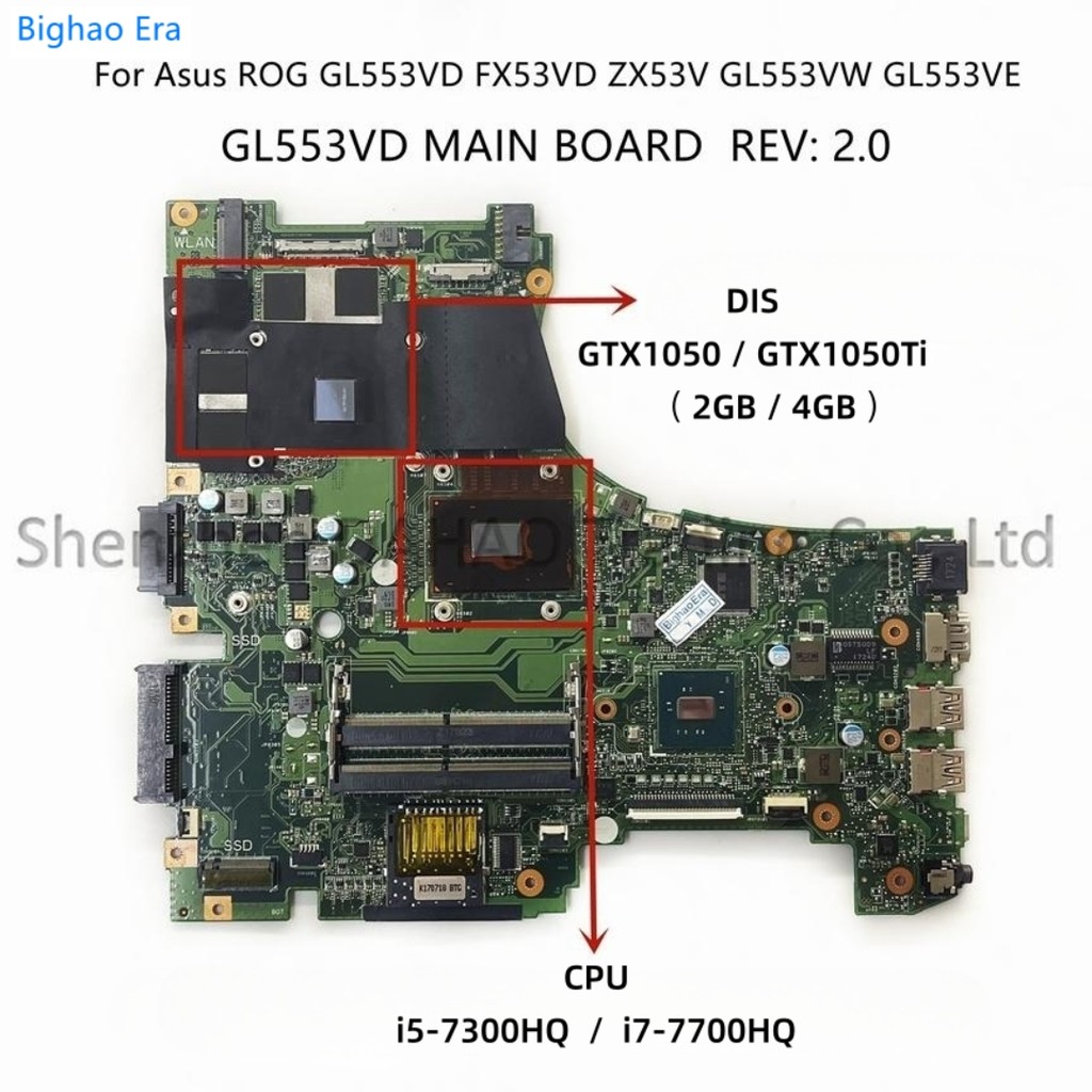 . For Asus Rog Gl553Ve Fx53Vd Zx53V Gl553Vw Gl553Vd Laptop Motherboard -