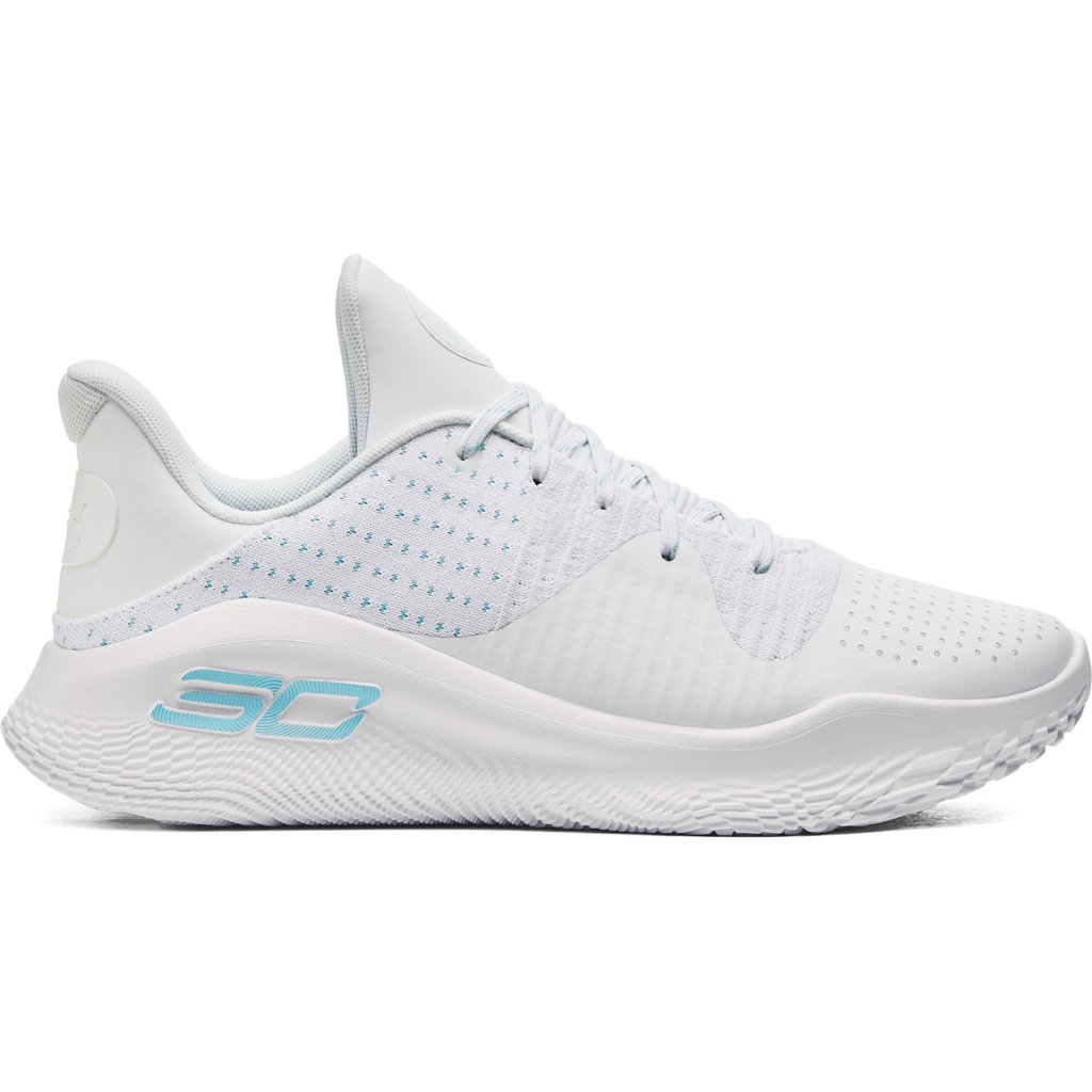 Curry 4 FloTro Low Unisex Basketball Shoes - White