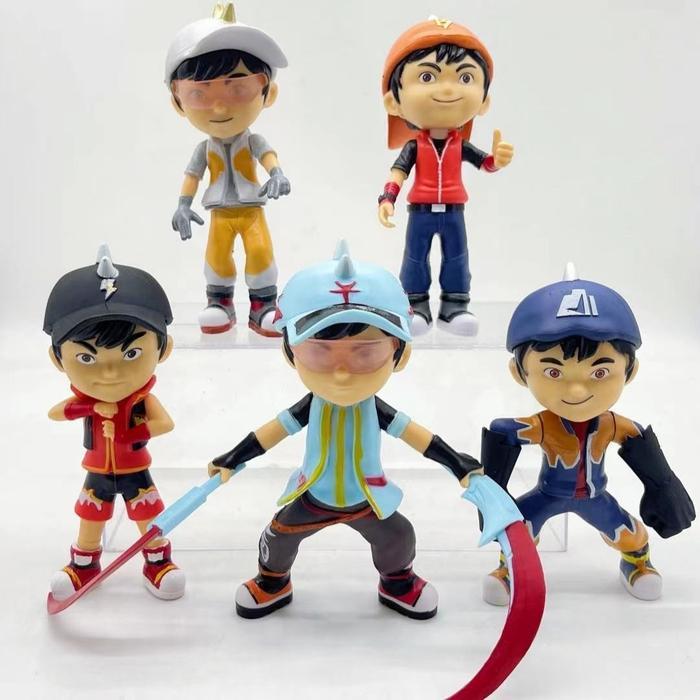 Spryz Robotto - Boboiboy Mainan Boboboy Set Isi 5 Figur