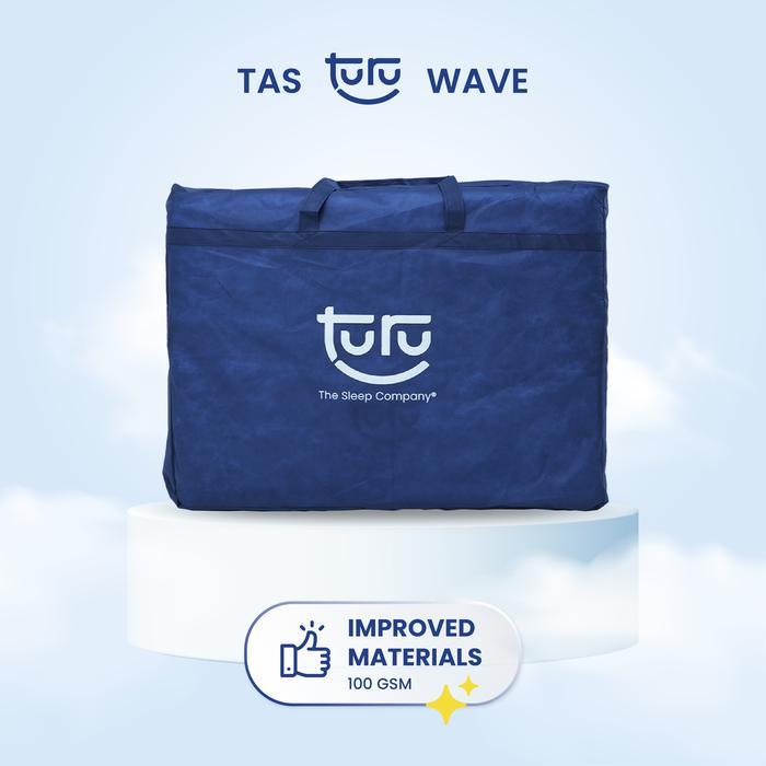 Tas Bag Cover Kasur Lipat TURU Wave Spunbound Tebal - Dark Blue