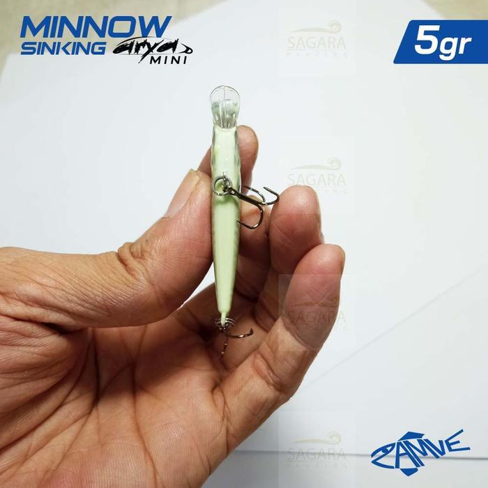 BISA COD Umpan Pancing Minnow Zamve Arya Mini Lure Minnow GID