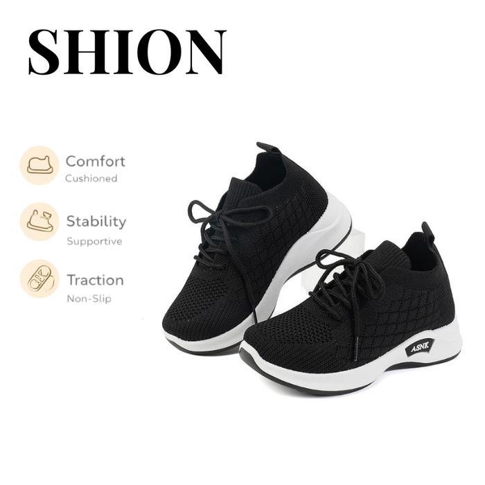 Promo Asnk Shion Sepatu Anak Unisex Sneakers Kualitas Import Size 31-36 Usia 3-12 Tahun Kf8-S
