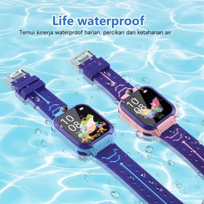 Promo Bisa CodQ12B Kids Smartwatch Air Ip67 Jam Tangan Anak Telepon - Anak Gps Digital Smartwatch