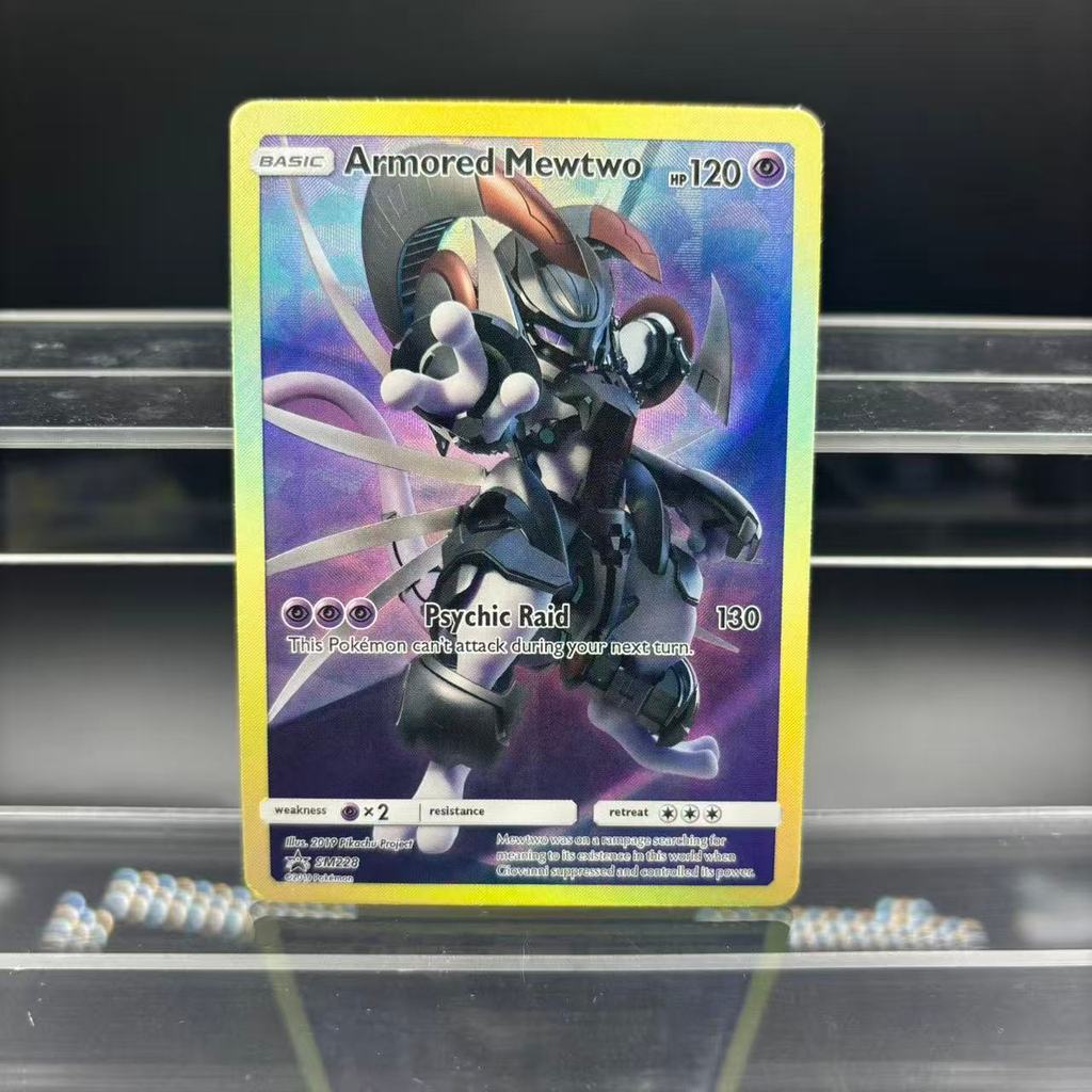 DIY PTCG Collection Cards Zekrom Umbreon Espeon Mewtwo GX EN Self Made Single Card Classic Game