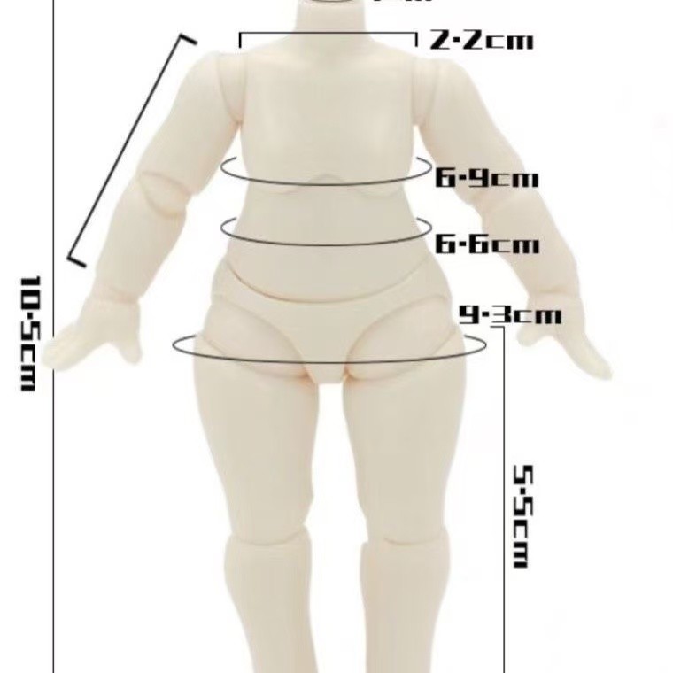 OB11 10.5cm Doll Body Normal White Extension Accessory GSC Doll Body