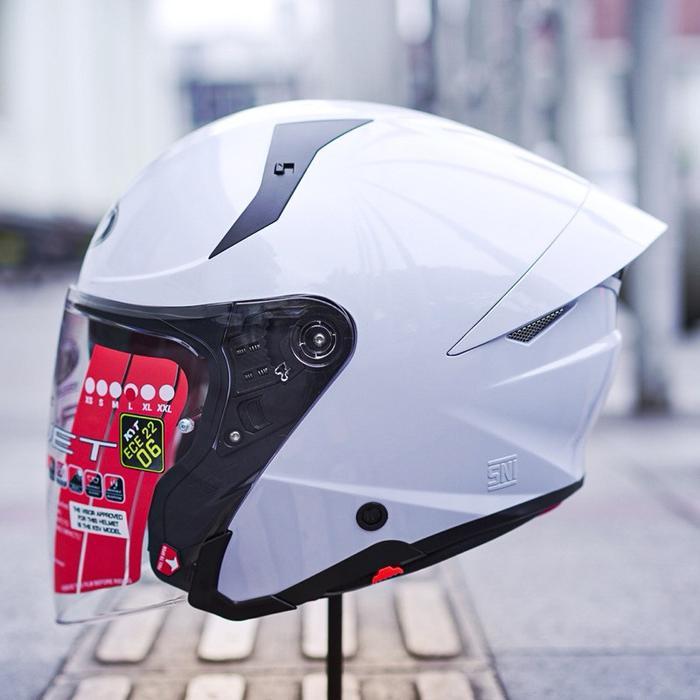 KYT TTR Jet Solid Original Helm S-2XL