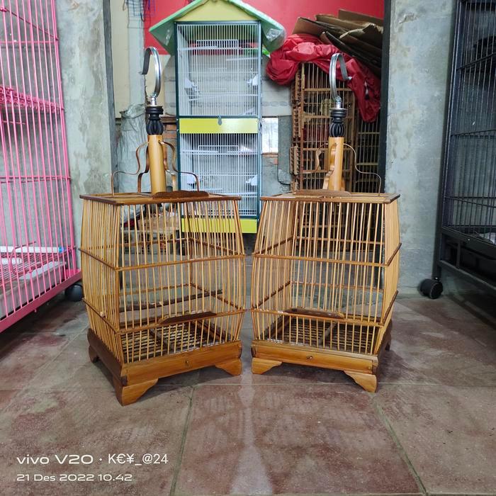TERMURAH sangkar burung pleci,kolibri,cipau,ciblek,dll model cungkok soloan. READY STOCK