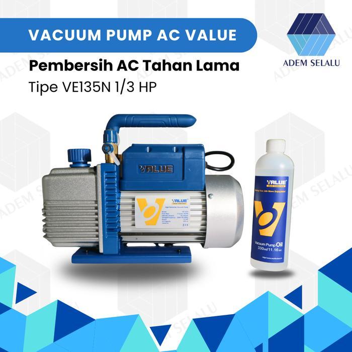 Vacuum Pump AC VALUE VE135N 1/3 HP Pompa Vakum AC Value VE135N