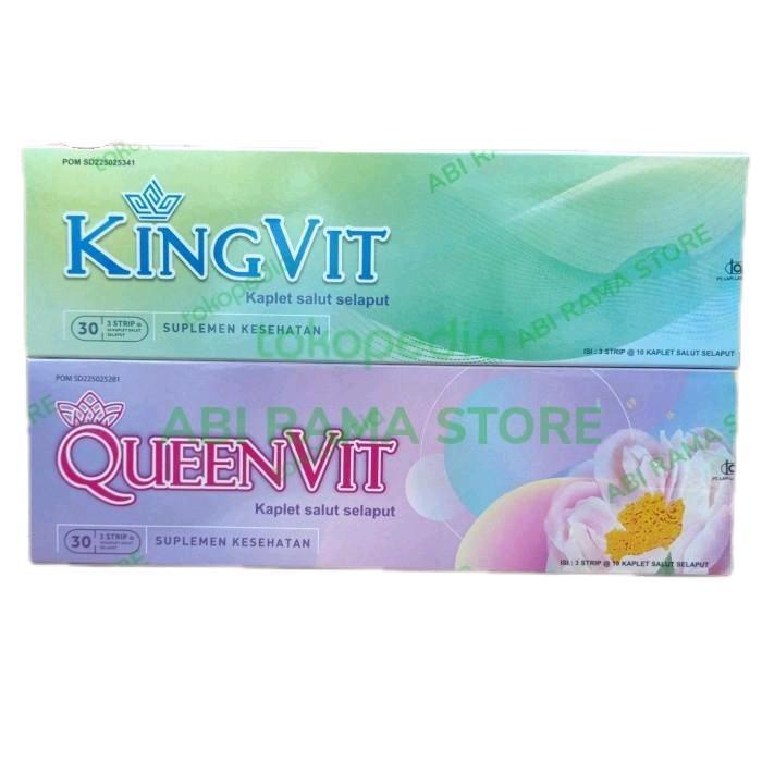 Terlaris Kingvit Dan Queenvit Suplemen Untuk Promil [1 Box 30 Tablet]