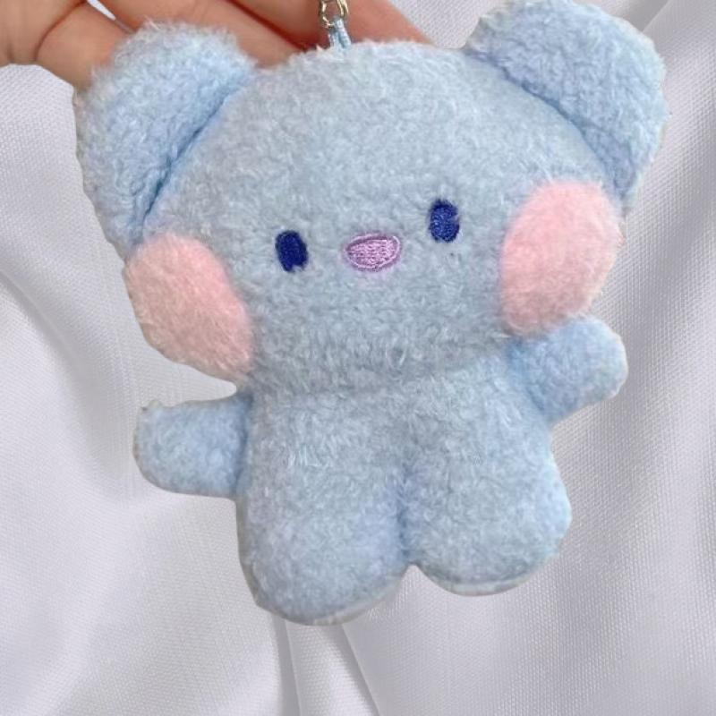 Anime Cartoon Chimmy Cooky Bt21 Plush Toy Y2K Creative cute Plush Doll Keychain School Bag Pendant