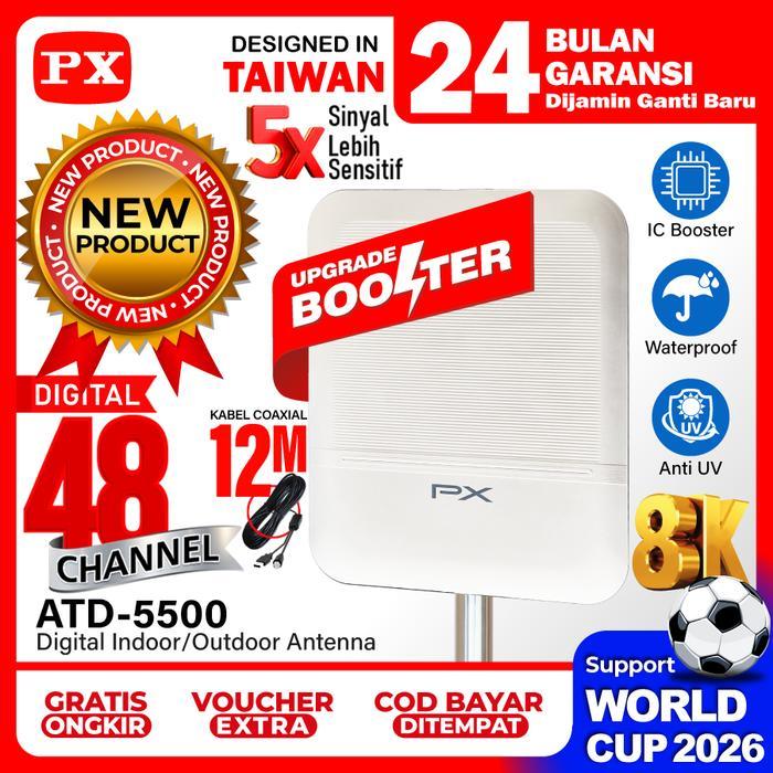 Antena TV Digital Indoor Outdoor Booster Antena TV Digital STB TV Digital Tabung Antena Digital