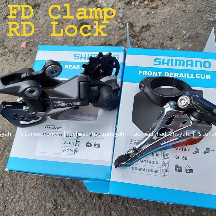 Bnib.. Groupset Shimano Deore M4100 2 X 10 Speed Groupset Deore M4100 2X10Sp Groupset M4100 Deore