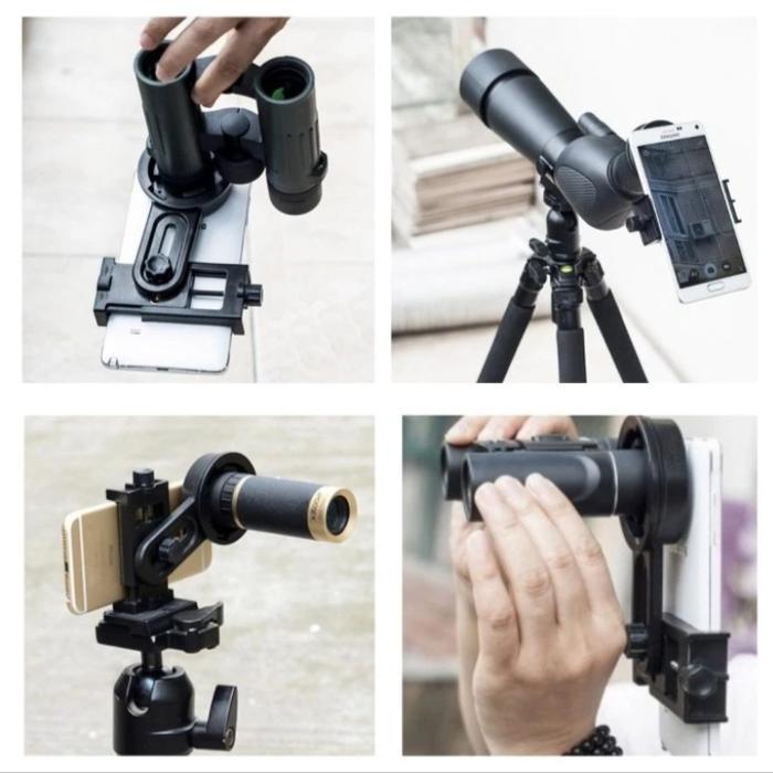 Mounting Holder Kamera HP Ke Teleskop dan Teropong