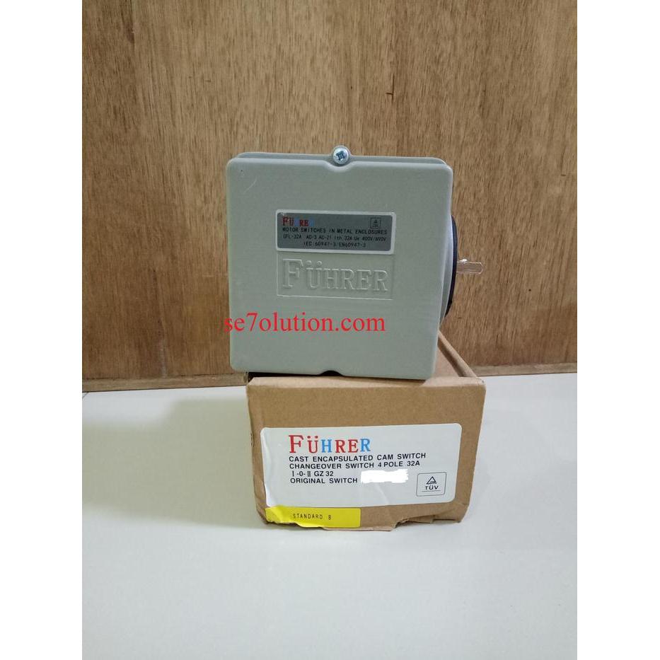 FUHRER CAM SWITCH HANDLE GENSET SWITCH 4P 32A GZ32