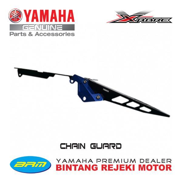 CASE, CHAIN GUARD GOLD/BLACK FOR YAMAHA XABRE OK.