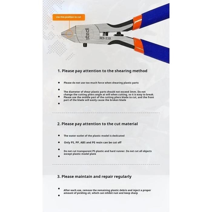 Terlaris Stedi Tools Nipper Single Blade Nipper Ms-110