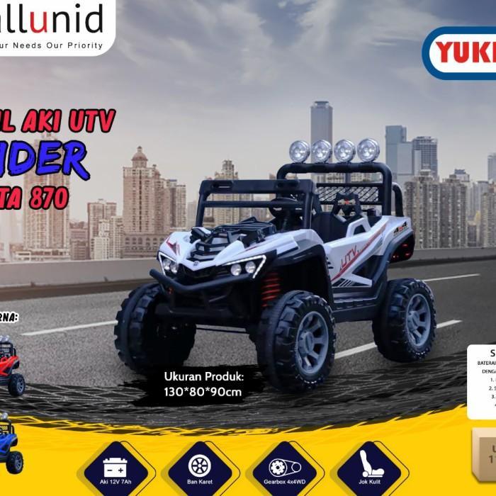 MOBIL AKI UTV SPIDER YUKITA 870 - MAINAN MOBIL AKI ANAK - Putih
