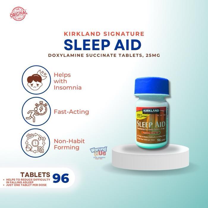 Sale Kirkland Signature Sleep Aid 96 Tablets Vitamin Untuk Susah Tidur Malam 25Mg Original Usa
