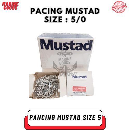Kail / Kail Pancing / Mata Pancing Mustad Ss (Size : 5) Mata Kail Mustad Size 5 - Per Kotak Terlaris