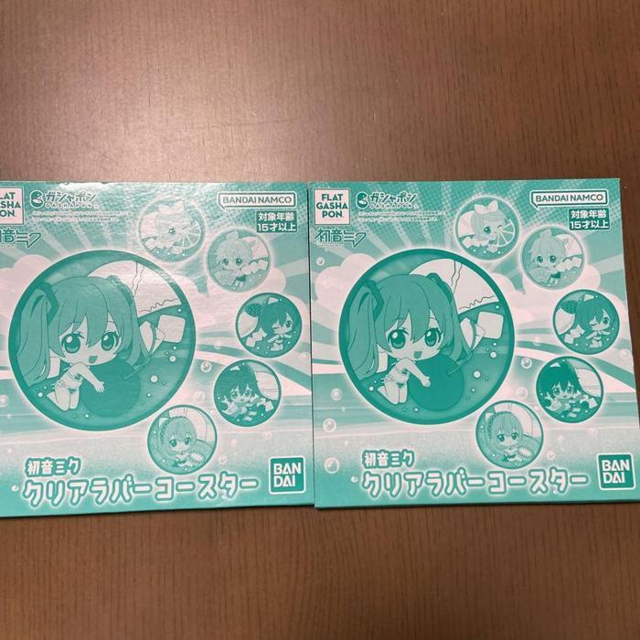 HOT SALE HATSUNE MIKU GASHAPON COASTER RUBBER TATAKAN GELAS VOCALOID MIKU CAPSULE TOYS ORIGINAL