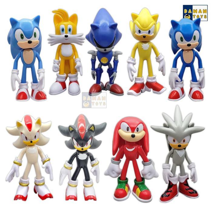 HOT SALE NEW / SONIC THE HEDGEHOG FIGURE SONIC SHADOW KNUCKLES TAILS SONIC FIGURE TERMURAH