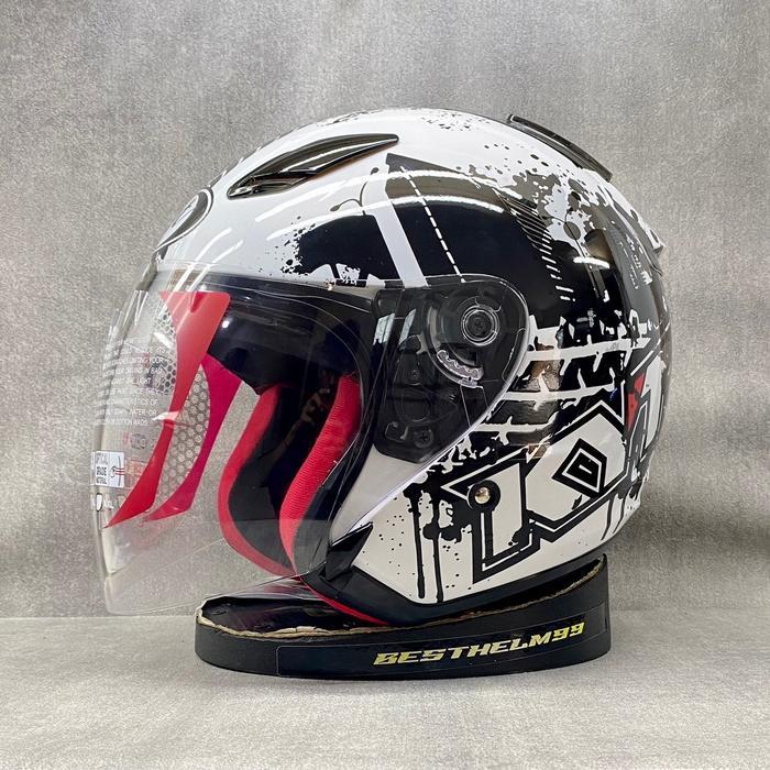 "New" KYT DJ Maru Series All Motif Helm Half Face KYT Original DOT SNI Untuk Cowok dan Cewek