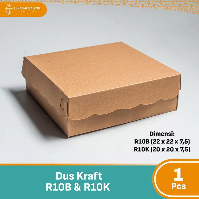 [1 Pack / 100Lbr] R10 - Kotak Dus Kraft Coklat/Kotak Dus Nasi Catering/Kotak Dus Nasi/ Kotak Dus