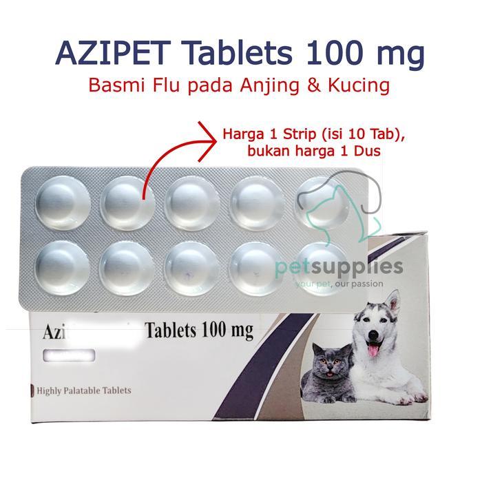 Obat Flu Kucing Anjing Azipet Oral Suspension Atau Tablet Untuk Flu Pipis Berdarah Sakit Kulit Best