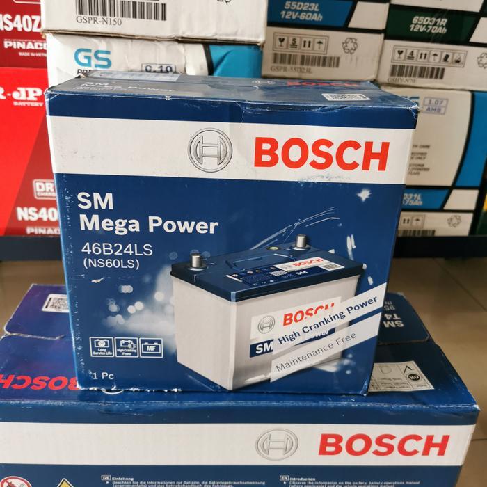 TERLARIS AKI BATERAI BOSCH NS60LS/NS 60LS MOBIL HONDA CRV HRV BRV GRS 1 TAHUN