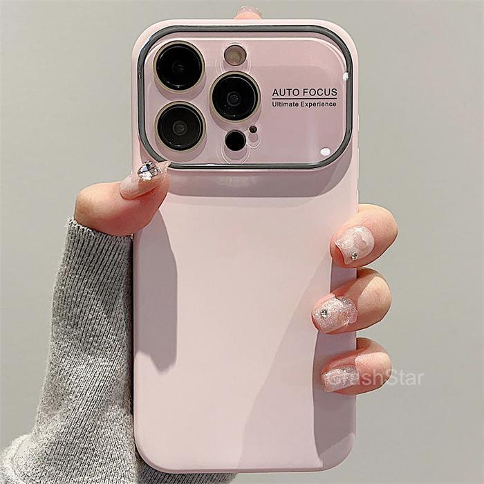 BoomSale CrashStar Dengan Logo Large Window Liquid Silicone Soft Shockproof Phone Case For iPhone 17