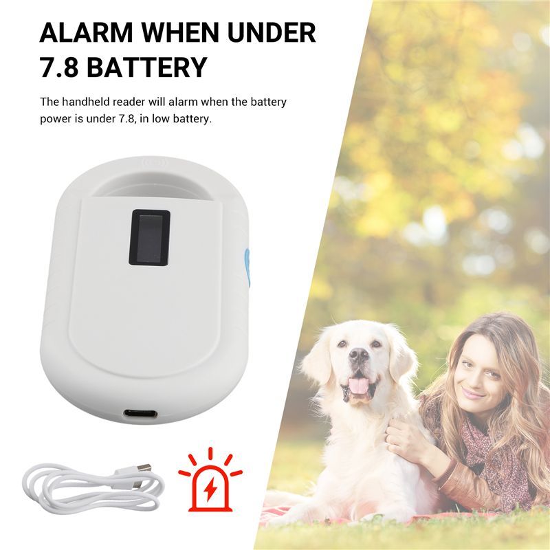 N82R RFID Reader Pet Microchip Scanner Handheld Animal Chip Reader Portable RFID Reader Supports For