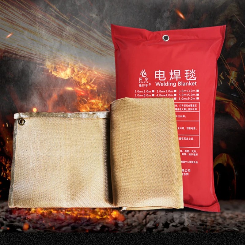 Fiberglass welding protective blanket/fire rescue blanket/quick fire extinguishing/fire