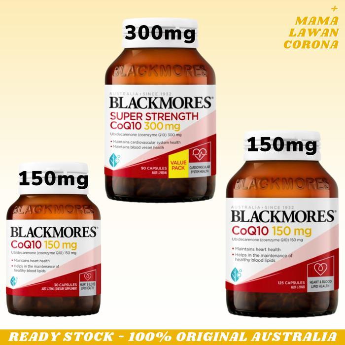 New Blackmores Coq10 150Mg 125 30 Capsules Co Enzyme Q10 150 Mg / Super Strength Coenzyme 300 300Mg