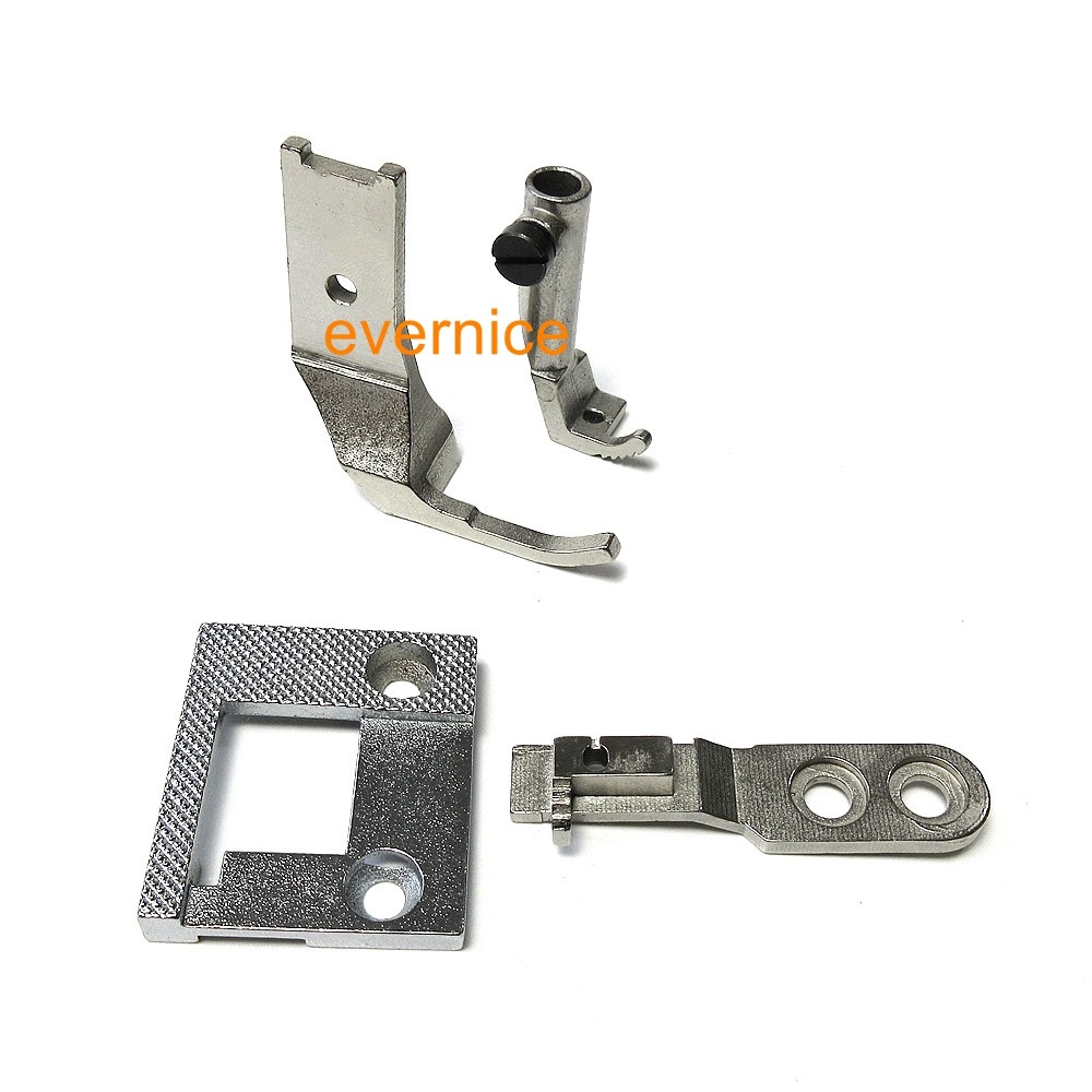 Binding Needle Plate + Feeder + Walking Foot For Zoje Zj-2628Lg Gc2628Lg Cylinder Bed Sewing Machine