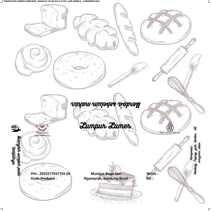 READYY DUS KUE CUSTOM BAHAN IVORY QTY 1000 PCS