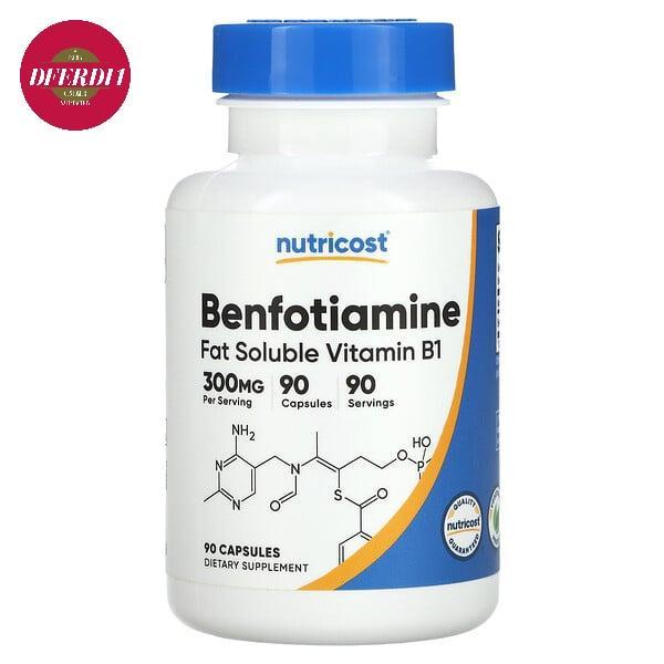 Nutricost Benfotiamine Fat Soluble Vitamin B1 300 mg 90 Caps