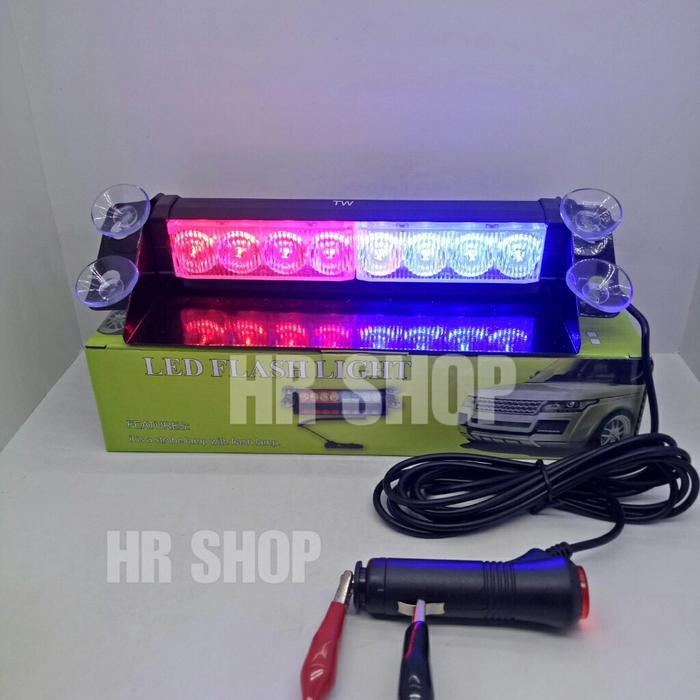 Lampu Strobo Led Dashboard Mobil 12V - Lampu Strobo Dasboard