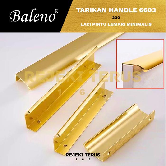 Tarikan 6603-192 Handle Pintu Lemari Gold Emas Panjang Minimalis