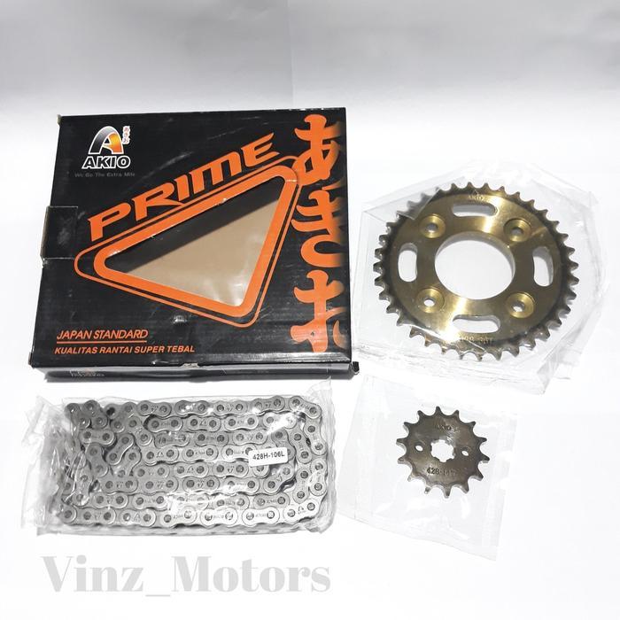 Gear / Gir Set Paket Sepuh Supra Fit New - X 125 Karbu / Injeksi - Revo 100 / Lama Old / Fit Fi /