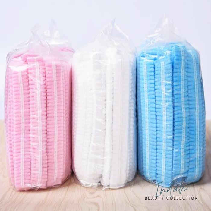 Promo Nurse Cap Disposable 1 Pack/ Hair Cap Shower / Hair Cap Medis Sekali Pakai Hair Cap Terlaris