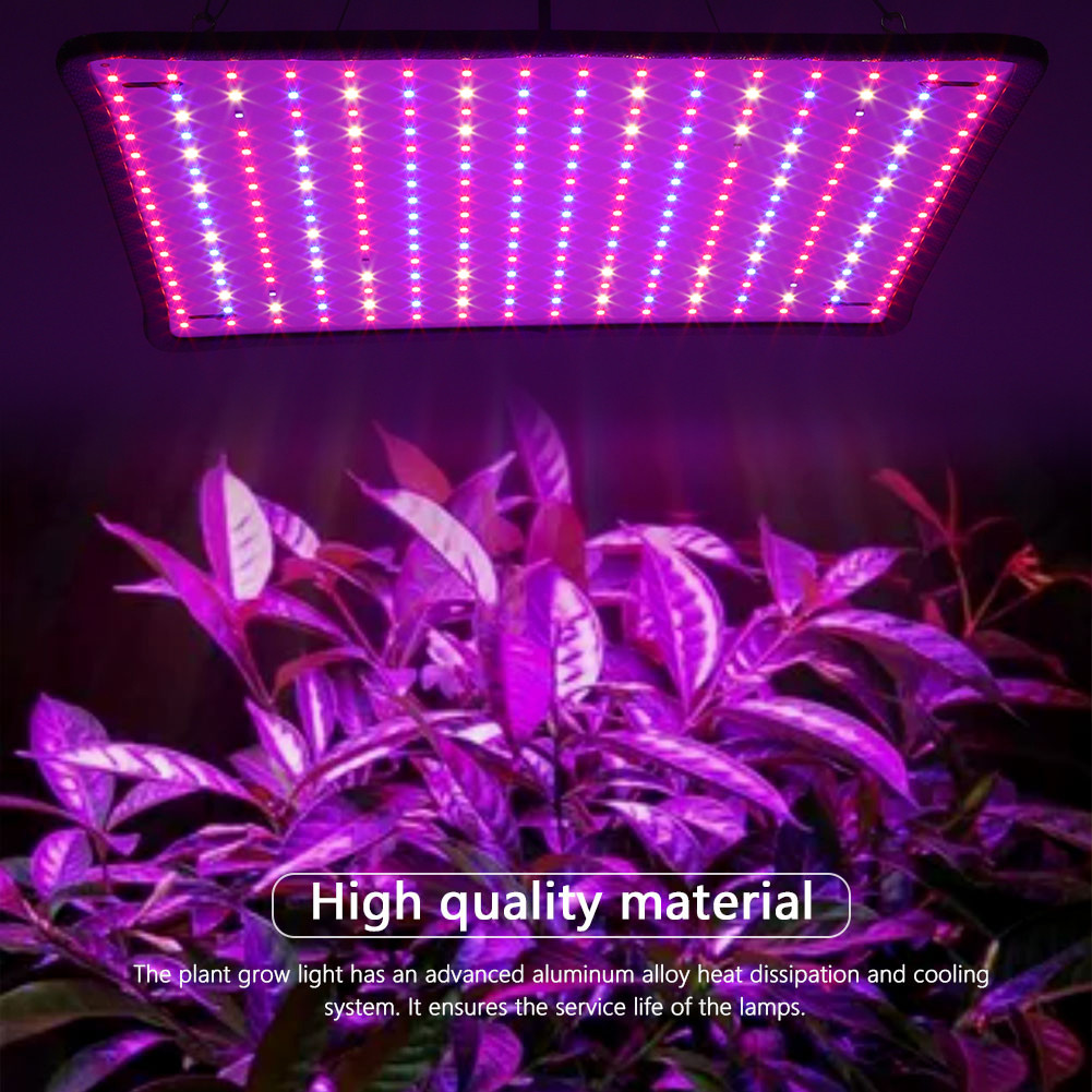 45W Full Spectrum Grow Light Red + Blue + White Square Full Spectrum Plant Light LED Grow Light for