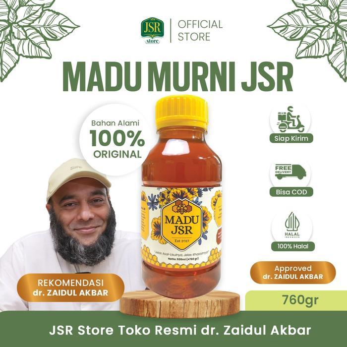 Madu Jsr Dr. Zaidul Akbar - Madu Multiflora (760 Gram) Madu Alami Terlaris